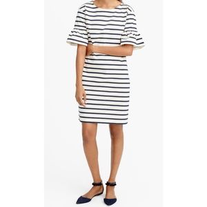 J.Crew Striped Short Sleeve Dress Small